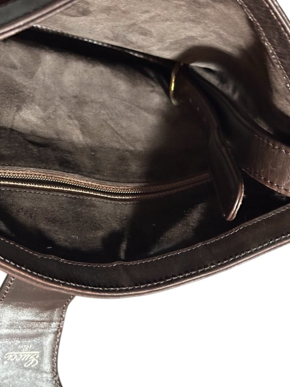 Gucci Sherry Line Brown Suede Leather Bag w/Temporary Conversion - Picture 10 of 16